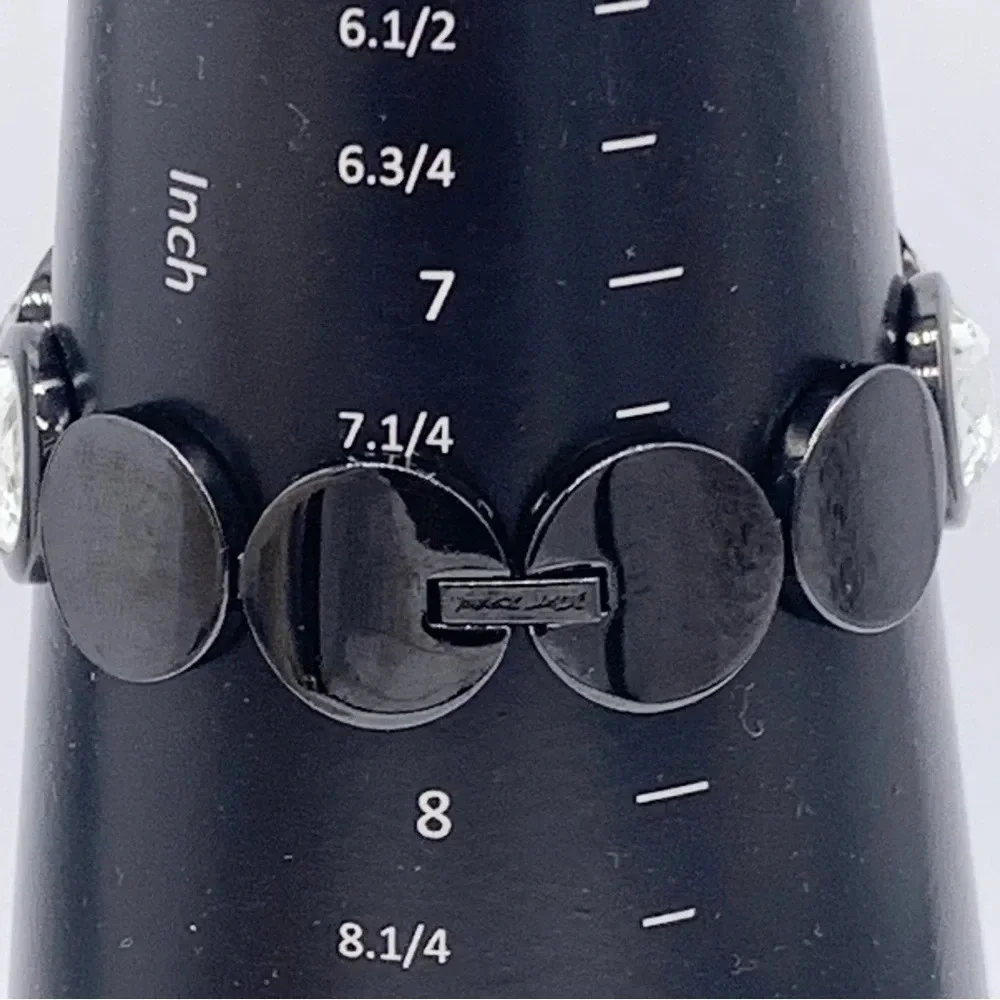Betsey Johnson Black Jeweled Watch